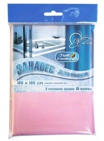SAVOL Штора для ванной 004 розовая